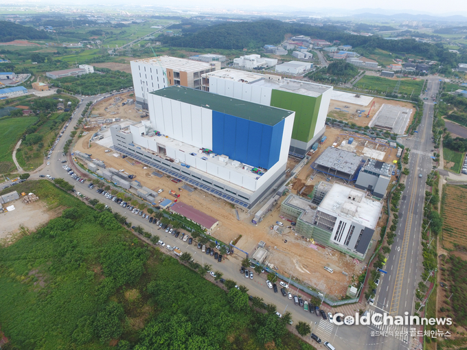 8월13일 촬영한 유진초저온 오성초저온물류단지 항공사진
