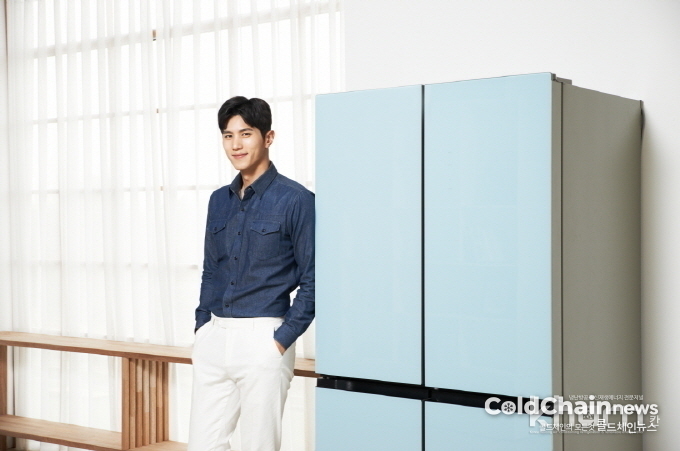 ‘클라윈드 피트인 파스텔 냉장고’ 민트 가로형.